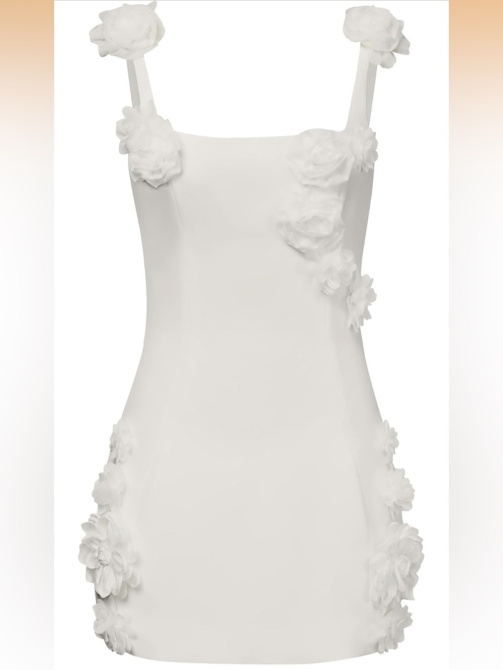 JW PEI White Floral Appliqué Girls Dress